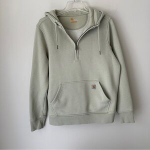 Carhartt Women’s quarter Zip Relaxed Hoodie Large